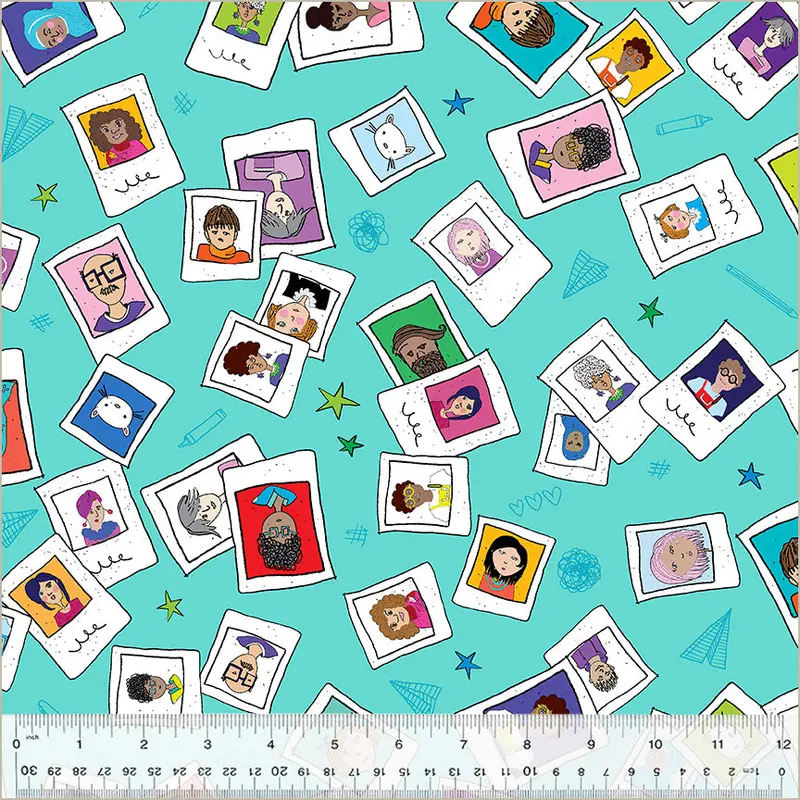 Pen Pals Fabric – Friends Theme Pattern By Heather Givans 54234-1 1