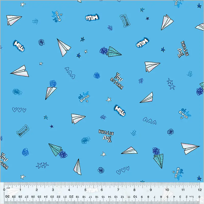 Pen Pals Fabric – Sky Doodle Pattern By Heather Givans 54237-16 1