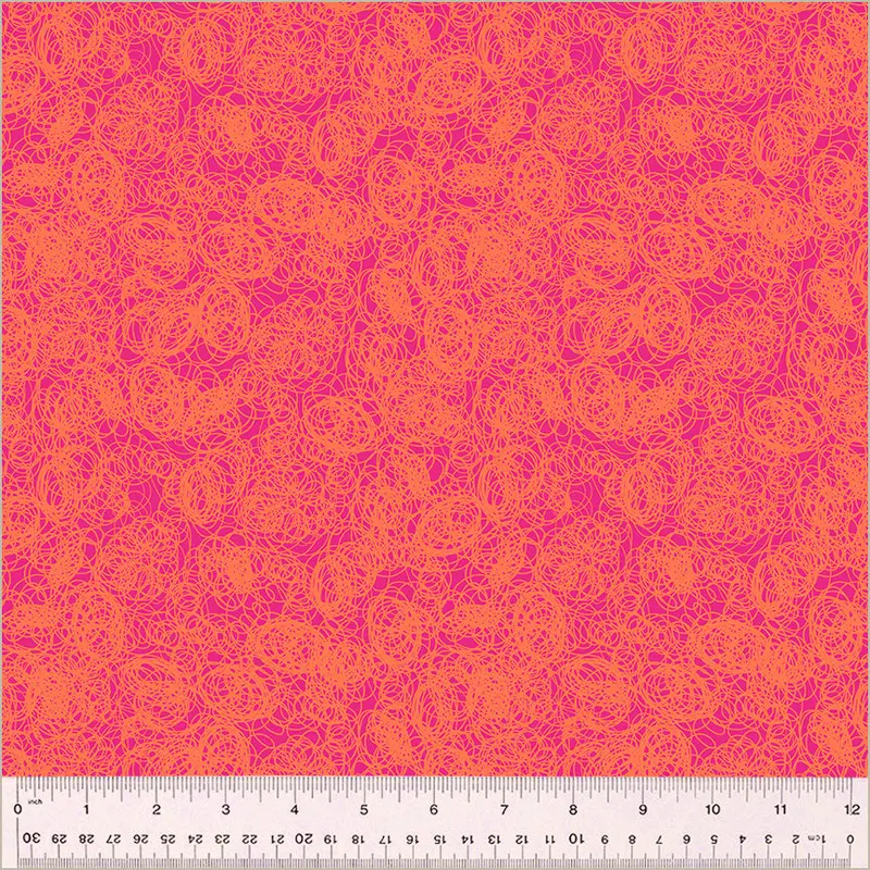 Pen Pals Fabric – Squiggles Pattern By Heather Givans 54240-23 1