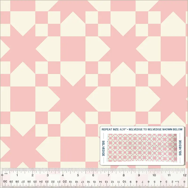 Perfect Points Blush Missouri Star Quilting Cotton (54228-5) 1