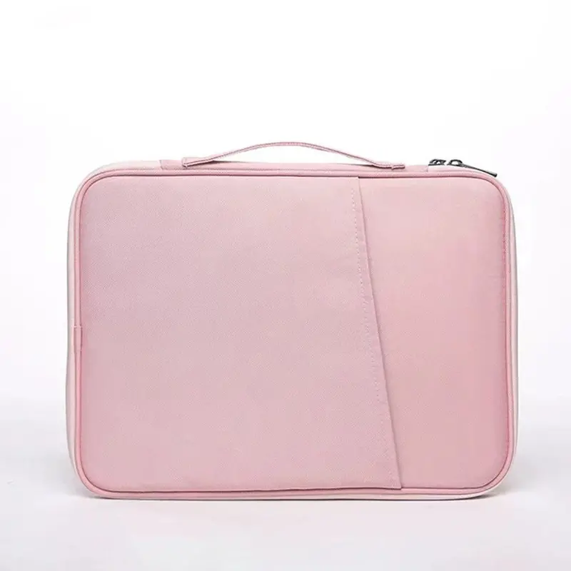 Pink 360° Laptop & Tablet Sleeve – Water-Resistant Protective Case With Built-In Accessory Compartment 1