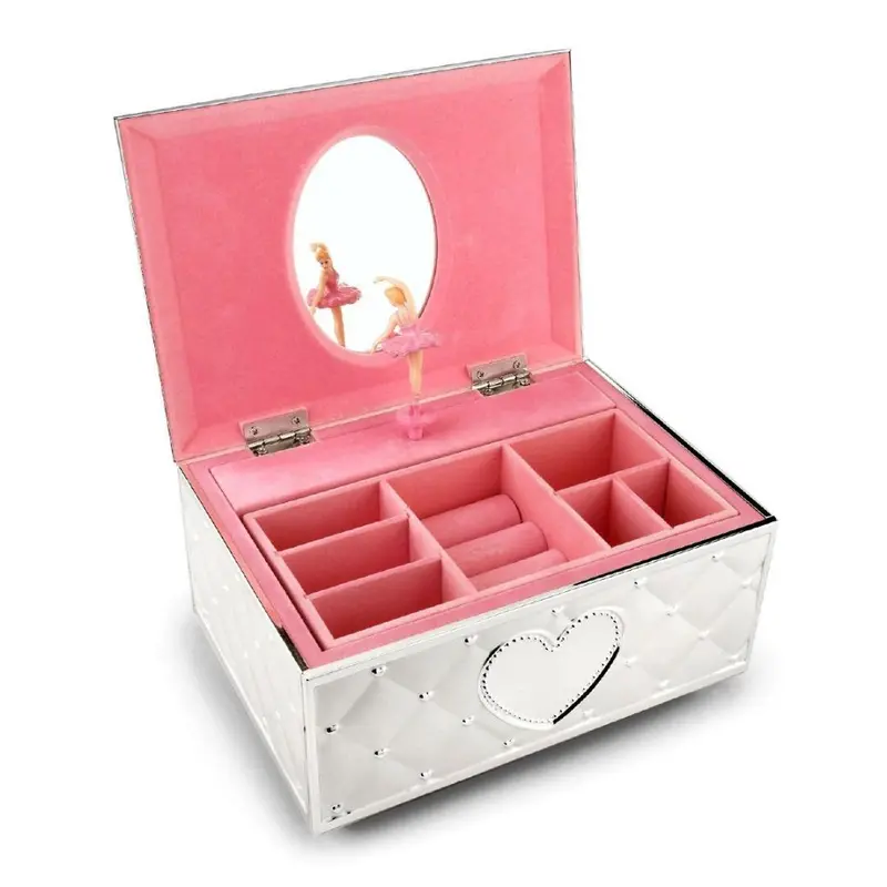 Pink-Lined Musical Jewelry Box – Elise Ballerina Keepsake For Girls 1