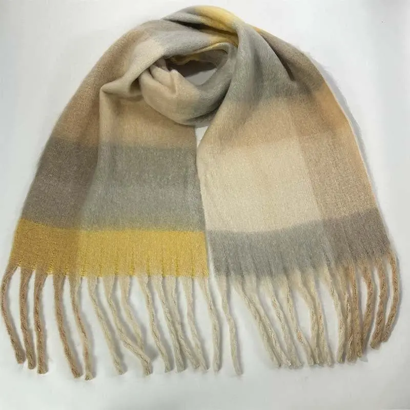 Pink Plaid Oversized Scarf By Danoz Fashion – Cozy, Fashion-Forward Winter Wrap 1