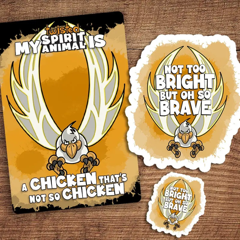 Playfully Sarcastic Chicken Sticker Pack 1
