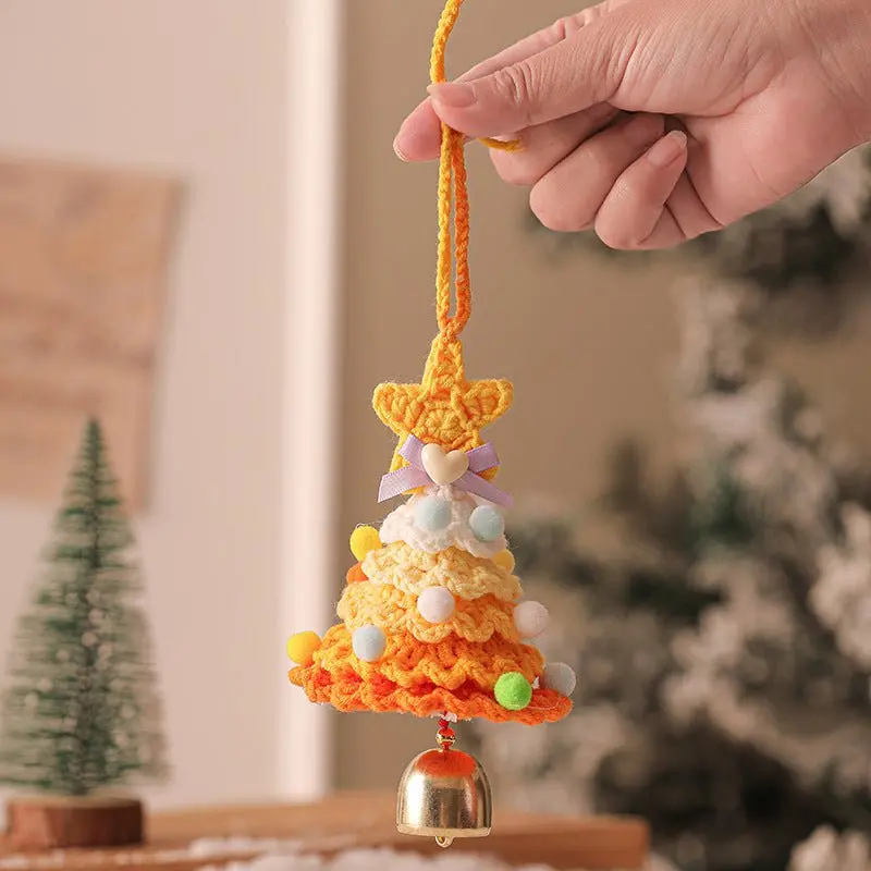Purple & Multicolor Crochet Christmas Ornament – Handmade-Style Plush Tree Decor (2-Pack) 1