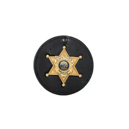 Recessed Circular Badge Holder – Low-Profile Mounting 1