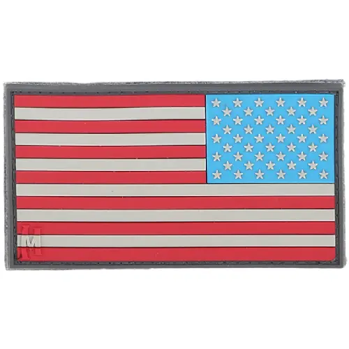 Reverse American Flag Patch – Oversized Velcro-Backed Design 1