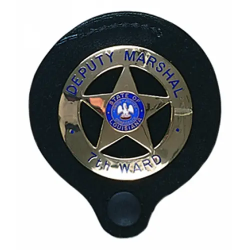 Round Clip-On Badge Holder – Slim Profile 1