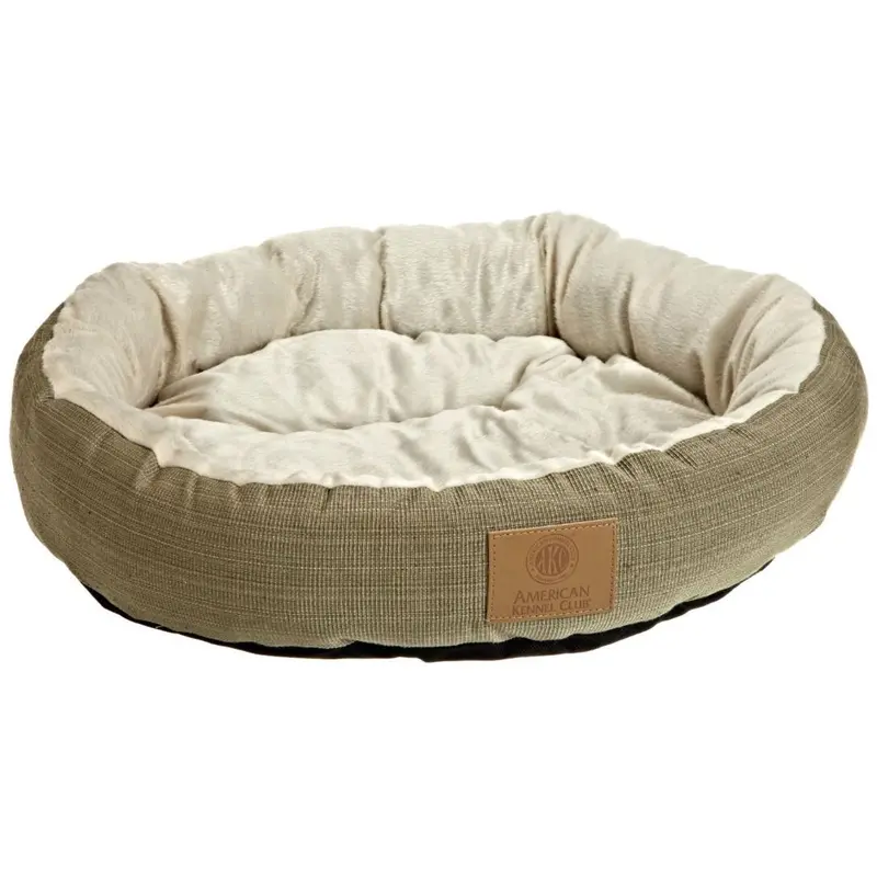 Sage Green 22-Inch Round Pet Bed – Machine Washable For Small Dogs Or Cats 1