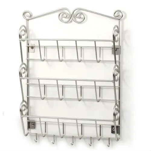Satin Nickel Wall-Mounted Letter And Mail Organizer 1