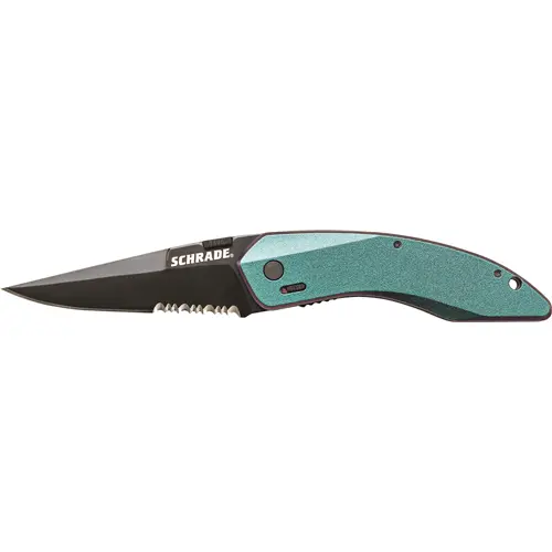 Schrade M.A.G.I.C. Assisted-Opening Folding Knife – Clip Point Blade 1