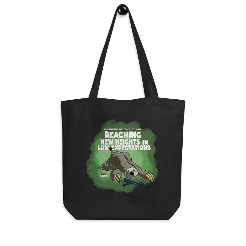 Self-Medicated Three-Toed Sloth Tote Bag 1