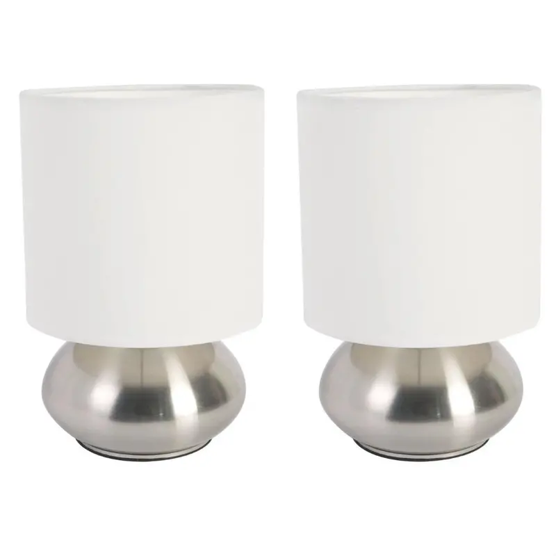 Set Of Two Touch-Control Night Lights – Minimalist Table Lamps For Bedrooms 1