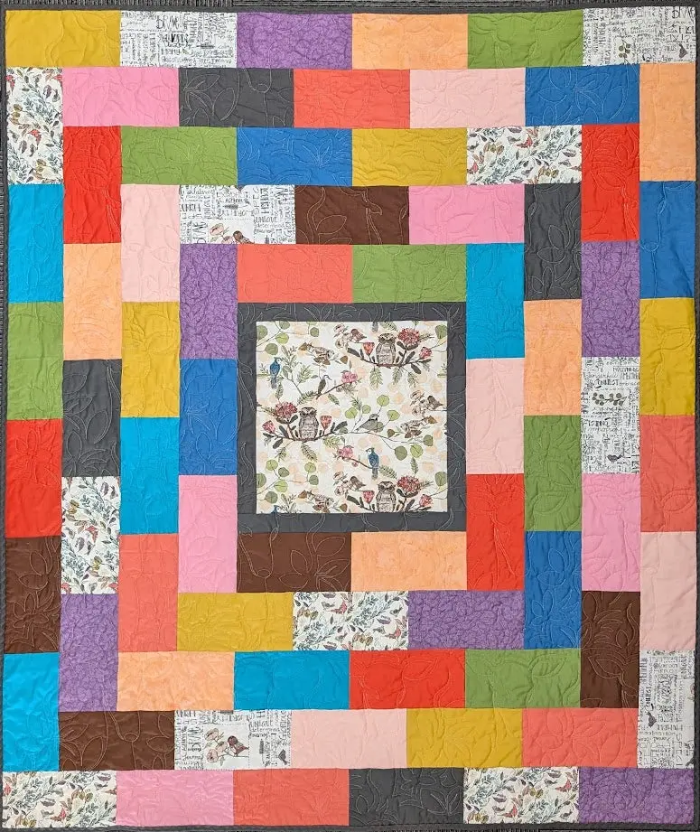 Show Biz Wise Birds Quilt Kit (54" X 63") 1