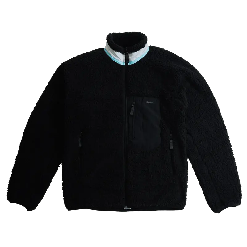 Signature Lightweight Black Fleece Jacket 1