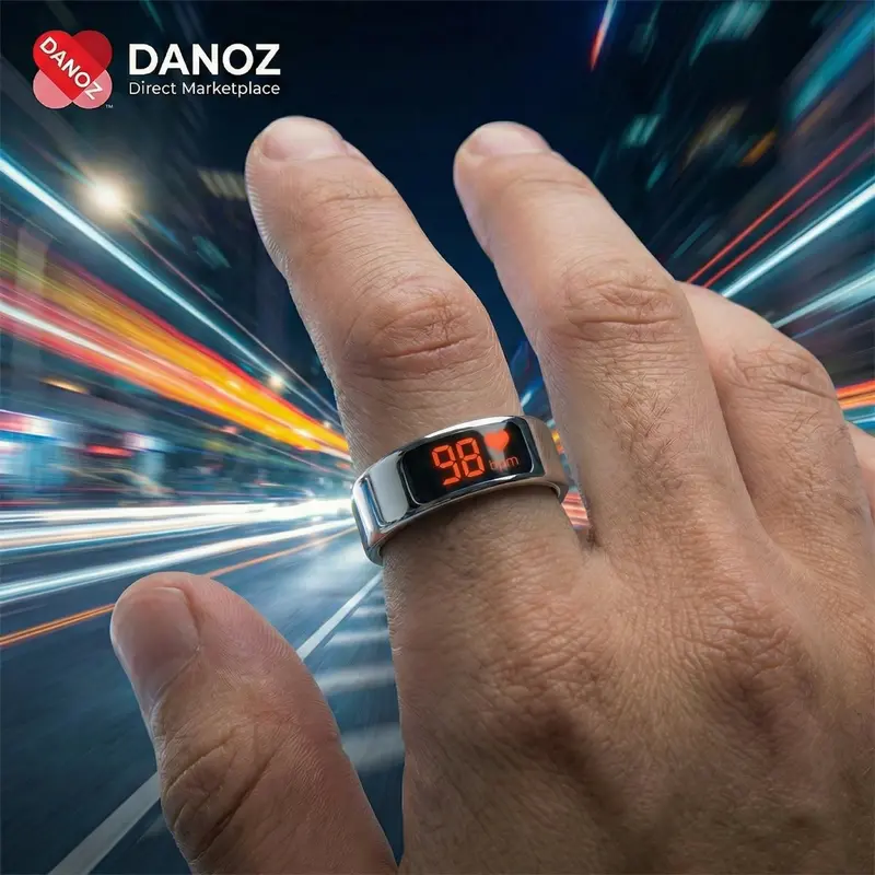 Smart Ring With Display Screen – Touch Interface, Wireless Charging & Comprehensive Health Monitoring 1