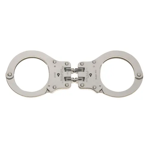 Smith & Wesson 801C Hinged Steel Handcuffs – Nickel Plated 1