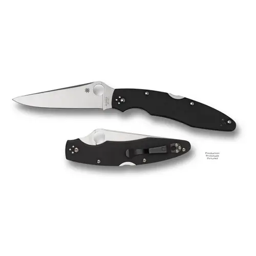 Spyderco Police Model Folding Knife – Tactical Edc Blade 1