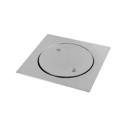 Stainless Steel 15×15 Cm Floor Drain Cleanout For 4-Inch Pipes 1