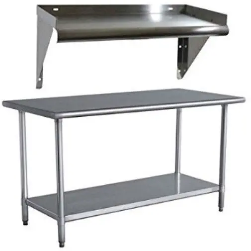 Stainless Steel 48" X 24" Workbench With Lower Shelf For Organized Workspace 1