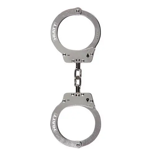 Standard Nickel-Plated Steel Chain Handcuffs 1