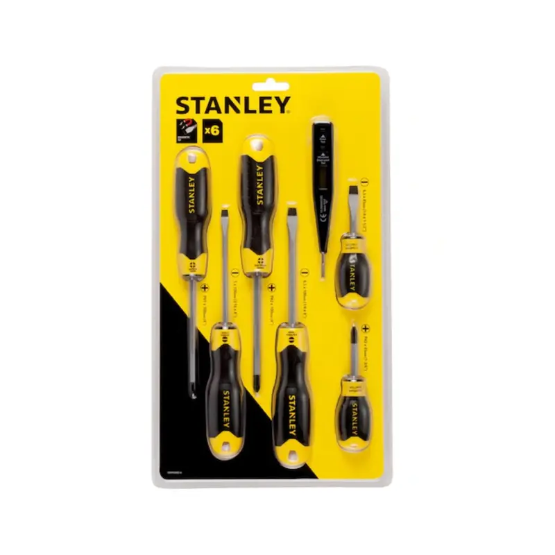 Stanley 6-Piece Screwdriver Set With Bonus Voltage Tester — Compact Starter Kit (Stht92002-8) 1