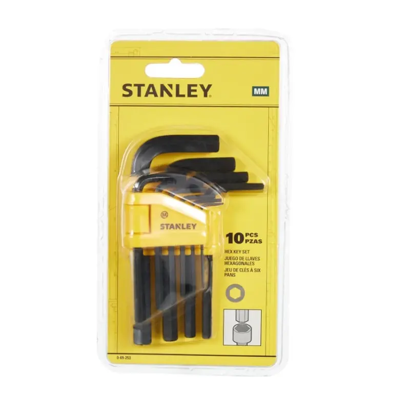 Stanley Metric Hex Key Set – 1.5 Mm To 10 Mm (10-Piece) – Model 0-69-253 1