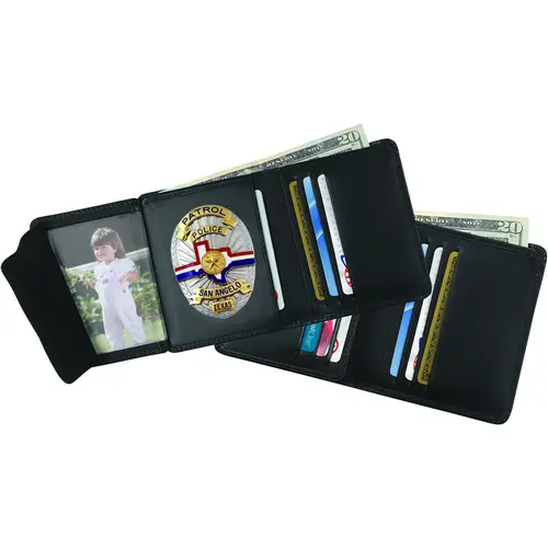 Strong Leather Co. Hidden Badge Wallet – Slim Dress-Friendly Design 1