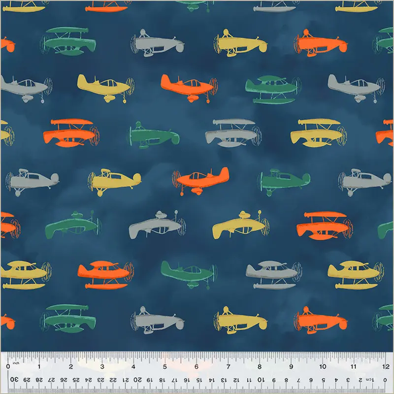 Take Flight Cotton Fabric – Up Up And Awoof Collection 1