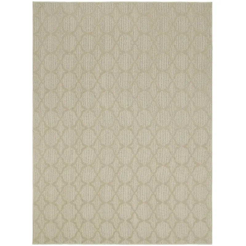 Tan Area Rug – 7.5 X 9.5-Foot Handmade Indoor/Outdoor Floor Mat – Usa Crafted 1
