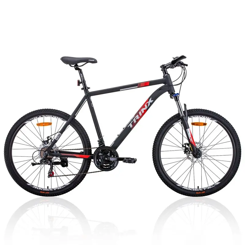 Trinx Men’S 26-Inch Mtb – Shimano 21-Speed Mountain Bike (19-Inch Frame, Matte Black/Red) 1