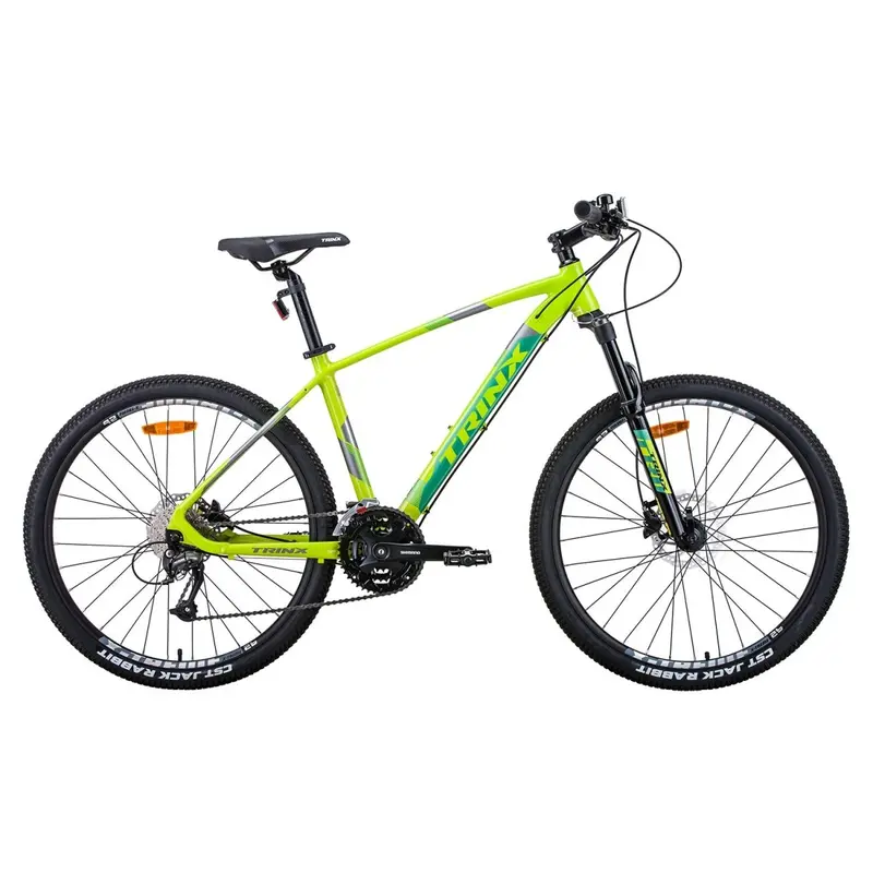 Trinx X1 Mountain Bike – Shimano Altus M370 27-Speed, Yellow & Grey-Green, 19" Frame 1