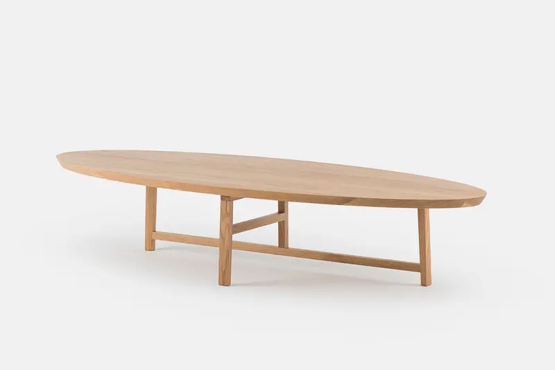 Trio Oval Coffee Table – Solid Wood 1