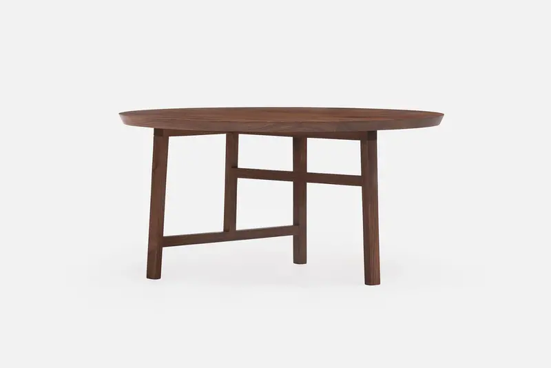 Trio Round Coffee Table – Timber Base 1