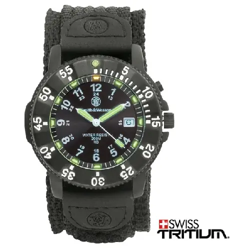 Tritium-Powered H3 Watch – Dual-Material Nylon And Rubber Strap 1