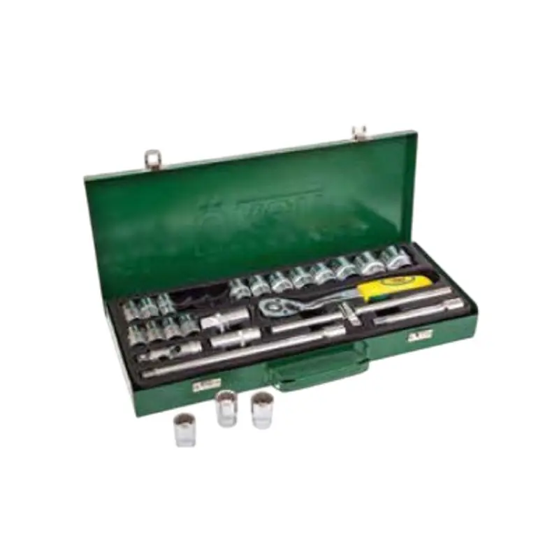 Uken 25-Piece 1/2" Drive 6-Point Box Spanner & Socket Set 1