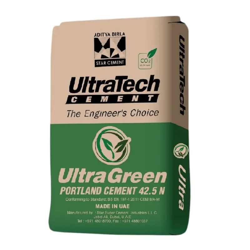 Ultratech Ultragreen Opc Cement 42.5N – Eco-Friendly, 50Kg Bag 1