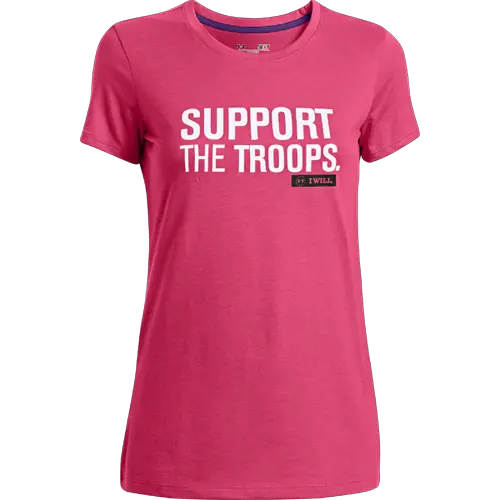 Under Armour Women'S Freedom Support The Troops Graphic Tee 1