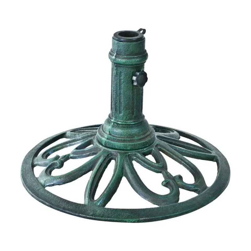 Verde Green Cast Iron Umbrella Base For Outdoor Stability 1