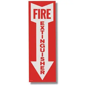 Vertical Fire Extinguisher Location Sign 1