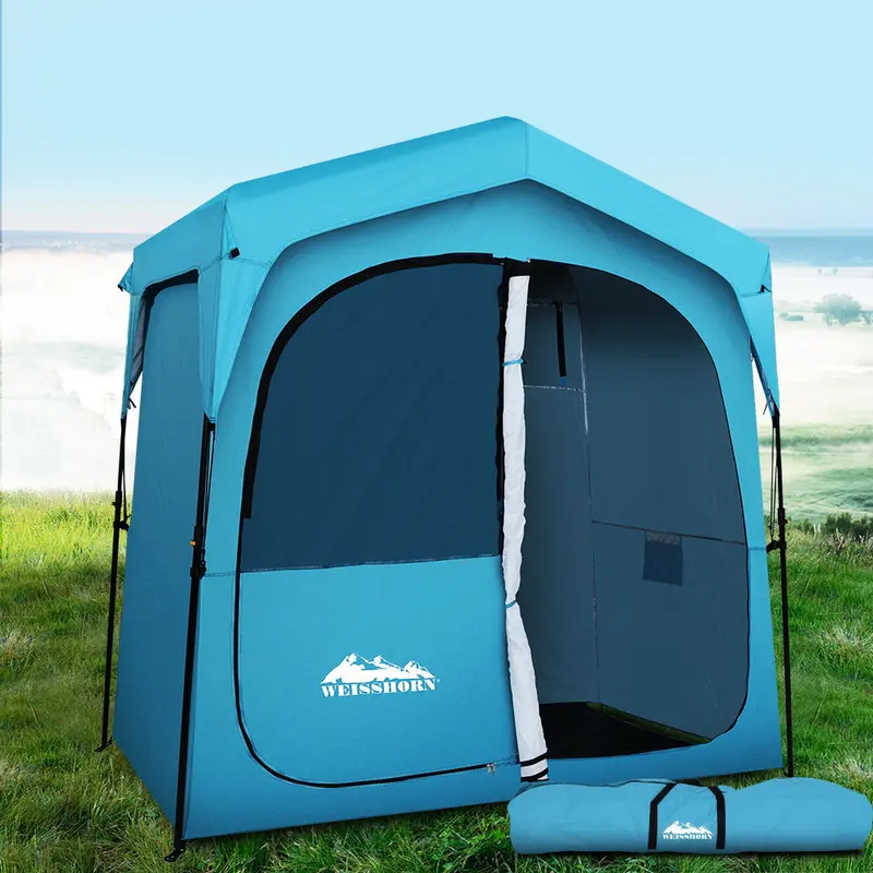 Weisshorn Double Camping Shower & Toilet Tent – Quick-Setup Outdoor Change Room 1