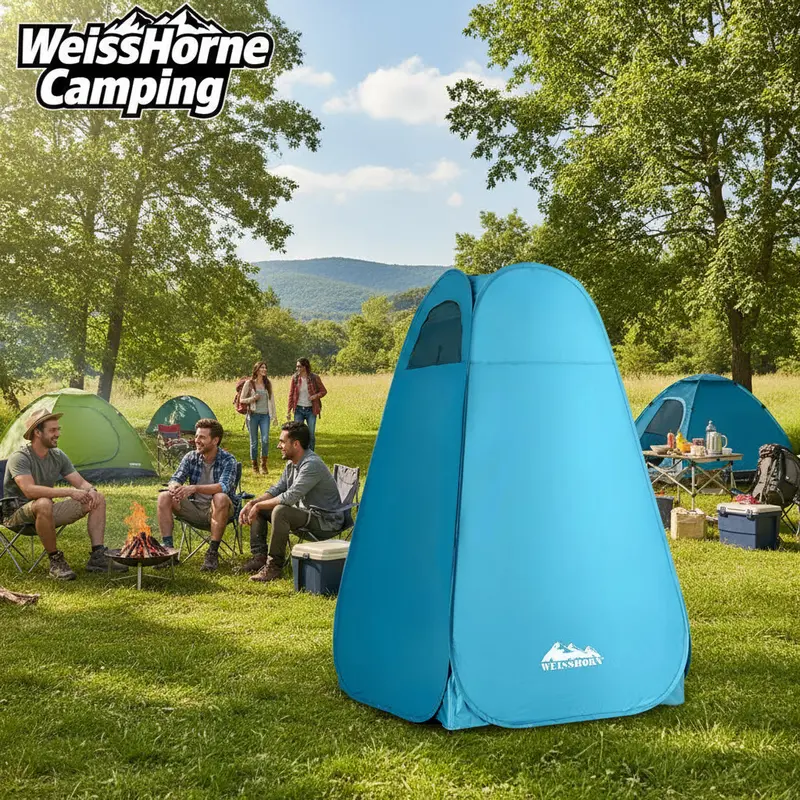 Weisshorn Pop-Up Camping Shower Tent – Portable Privacy Shelter For Outdoor Showers & Changing 1