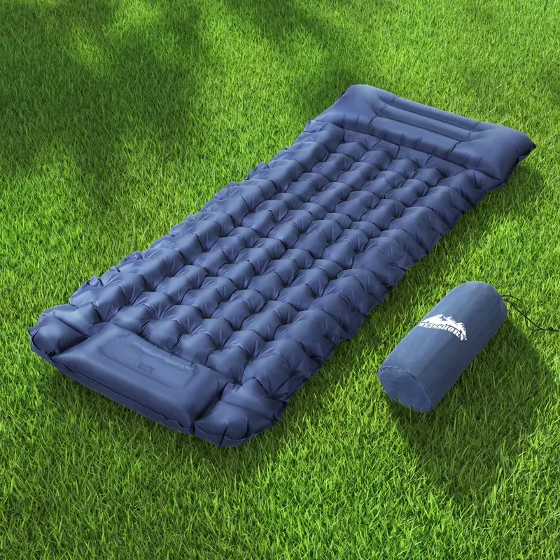 Weisshorn Self-Inflating Air Mattress – Single Camping Sleeping Pad With Pillow & Carry Bag 1