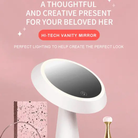 White Led Makeup Vanity Light – Usb-Powered Adjustable Beauty Lighting 1