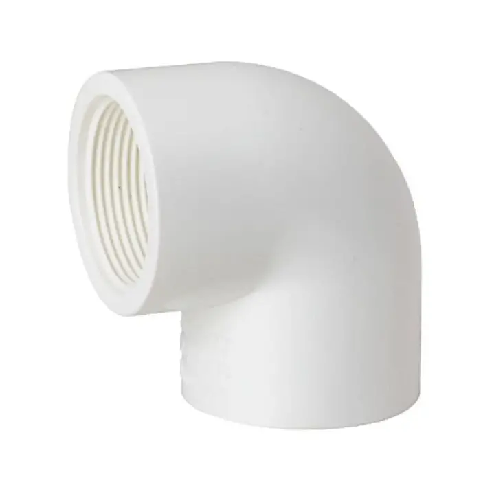 White Pvc Female 90° Elbow Fitting 1