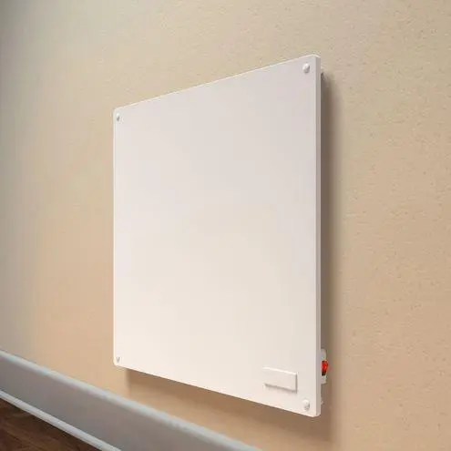 White Wall-Mounted Convection Space Heater – Energy-Efficient Panel Design 1