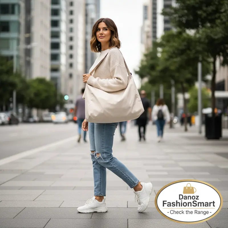 White Waterproof Nylon Fitness Duffel Bag – Compact Travel & Gym Tote By Fashionsmart 1