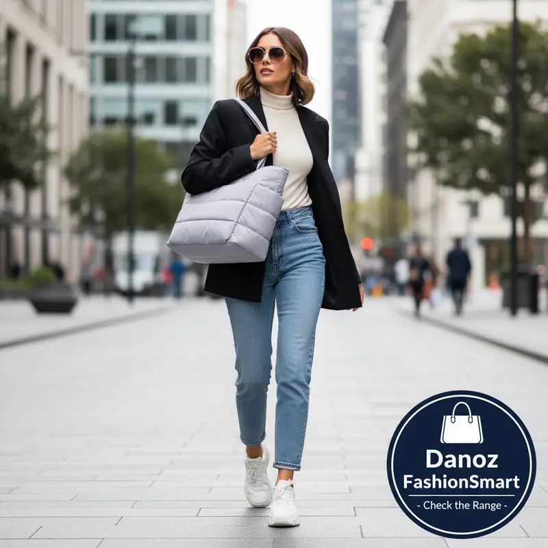 Women’S Crossbody Travel Tote By Danoz Fashionsmart – Stylish Nylon Bag With Dedicated Laptop Sleeve 1