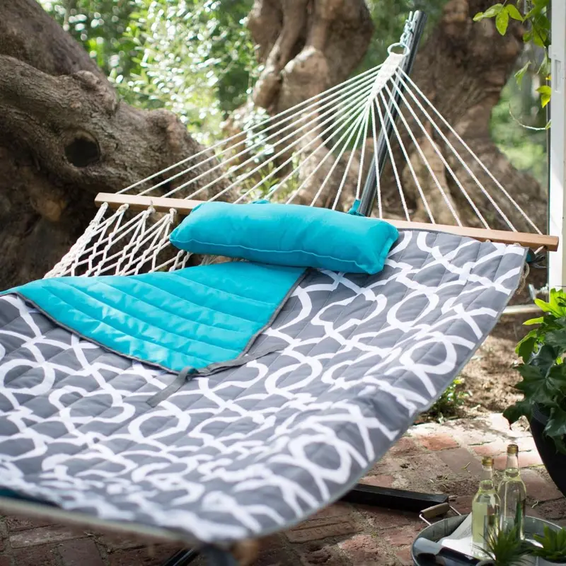 Xl 13-Foot Cotton Hammock With Bronze Stand – Supports Up To 450 Lbs 1