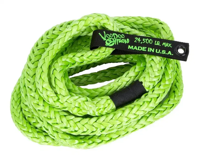 3/4" X 20' Kinetic Recovery Rope – Green Heavy-Duty Towing Strap 1